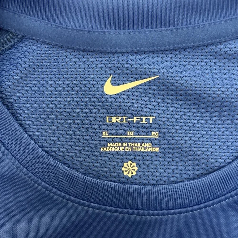 Nike Soccer Jersey Top Short Sleeves Blue Women's Dri-Fit Size XL - NWT$50